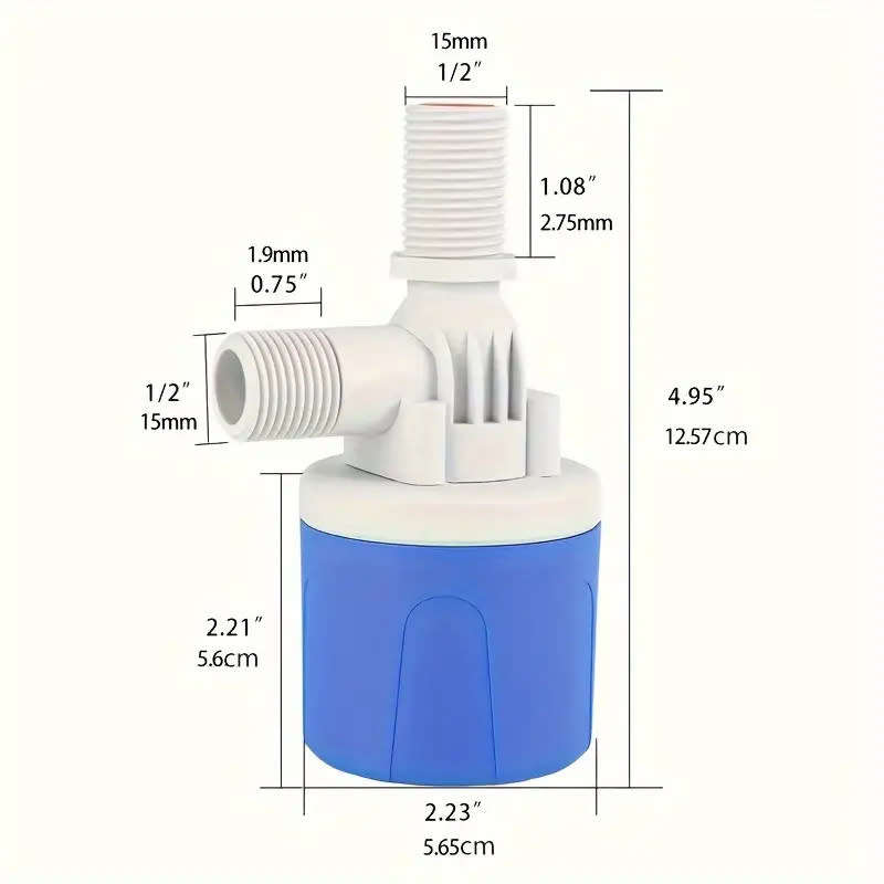 Float Valve 1/2" BSP Automatic Water Level 90deg **LOCAL STOCK**